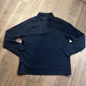 MARC ANTHONY | blue quarter zip sweater, size XL